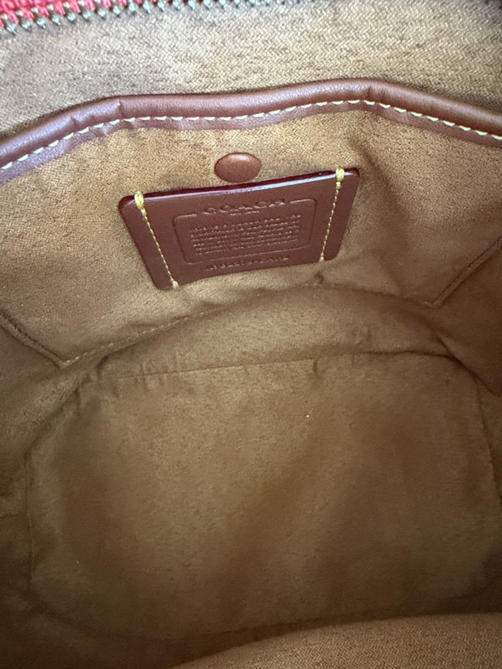 Coach Red Leather Tabby Shoulder Bag w/ Crossbody Strap - Picture 9 of 10
